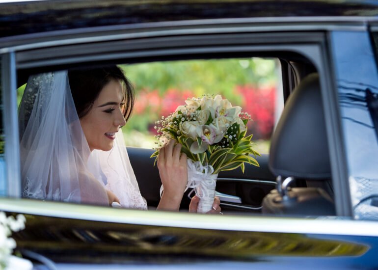 Fotografía de bodas destino llegada novia - Monett Weddings